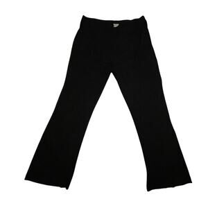 Chico’s Travelers - WOMAN 3S Pants - Black Slinky Knit - Pull-On - Wide Leg -EUC